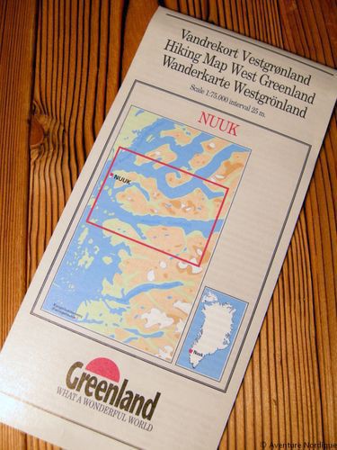 N° 11 - Nuuk – Groenland Ouest – Carte de randonnée - 1 :75 000