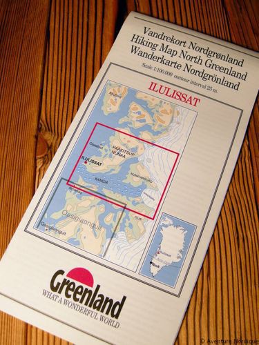 N° 12 - Ilulissat – Groenland Nord – Carte de randonnée - 1 :100 000