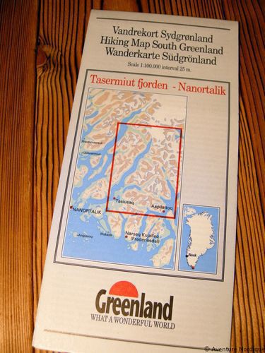 N° 5 - Tasermiut fjorden/Nanortalik – Groenland Sud – Carte de randonnée - 1 :100 000