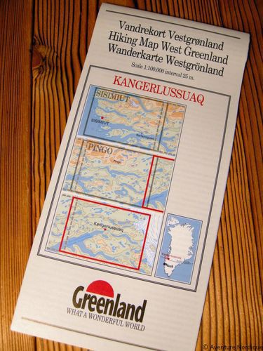 N° 8 – Kangerlussuaq – Groenland Ouest – Carte de randonnée - 1 :100 000