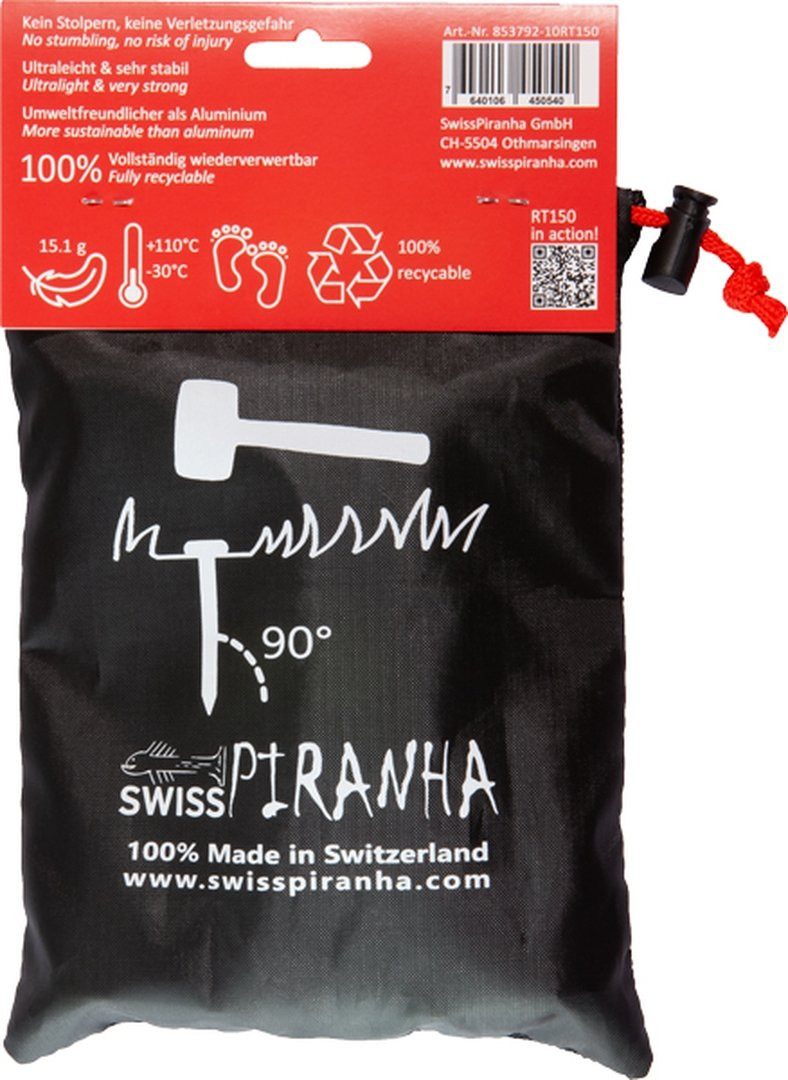 Piquet de tente de camping SwissPiranha RT150 - 15 cm