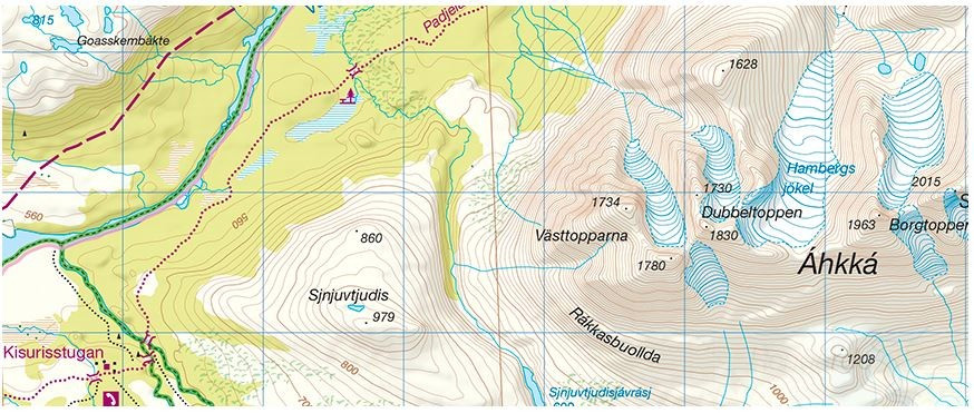Jämtlandsfjällen 1:75 000