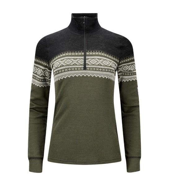 Aclima Marius Mock Neck W/Zip Woman - Gråfjell