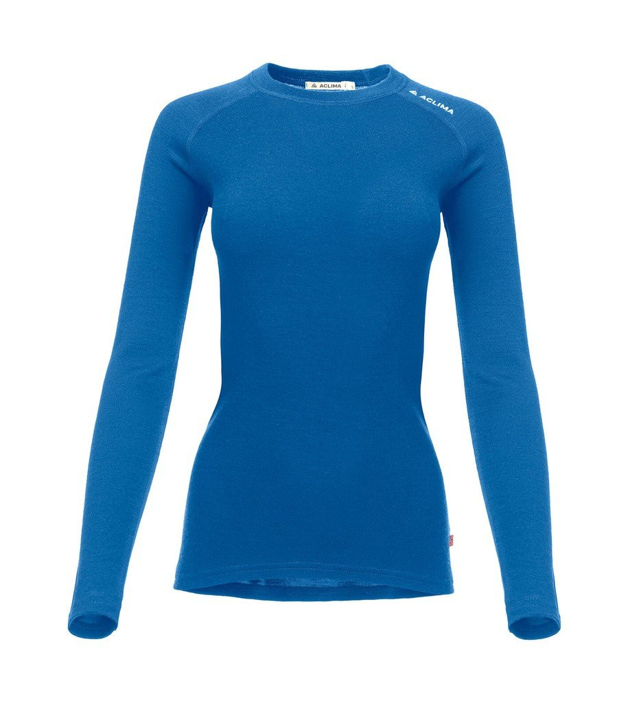 Sous-vêtement thermique Aclima WarmWool Crew Neck Woman - Bleu/Corsair