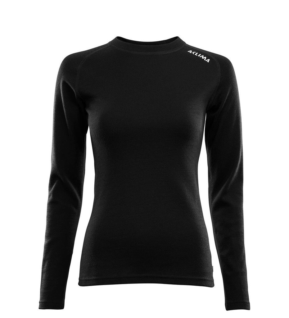 Sous-vêtement thermique Aclima WarmWool Crew Neck Woman - Black