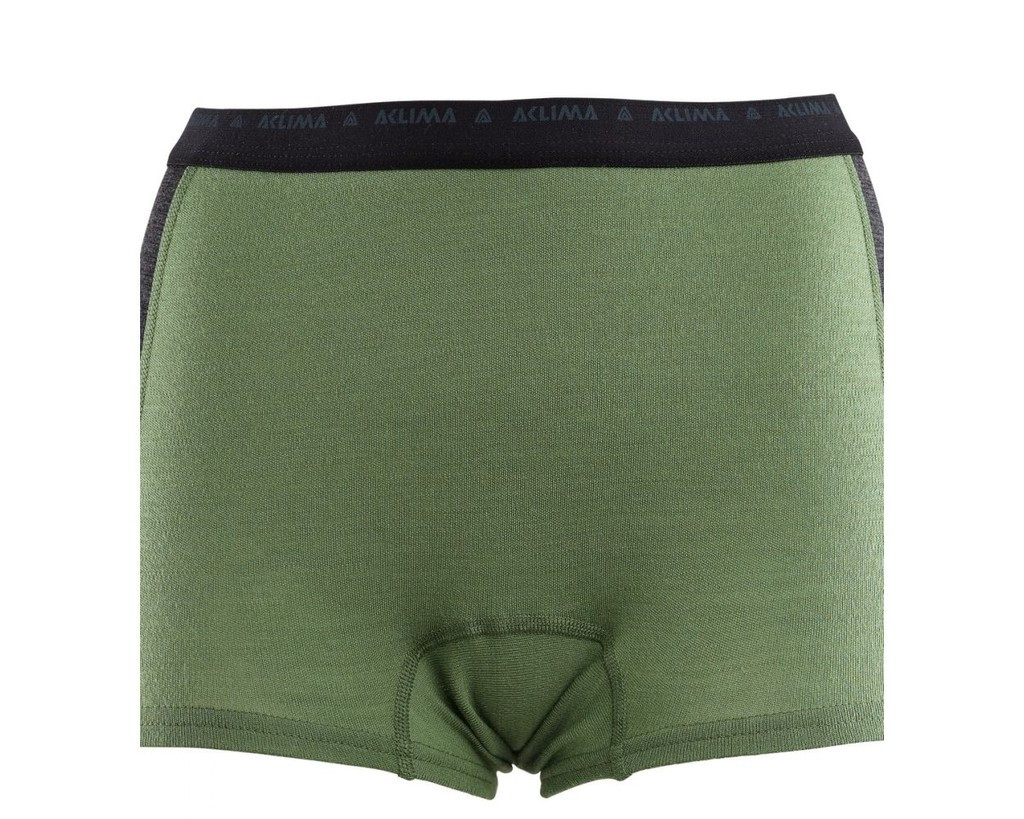 Shorty en laine mérinos Aclima WarmWool Hipster Woman-Vert