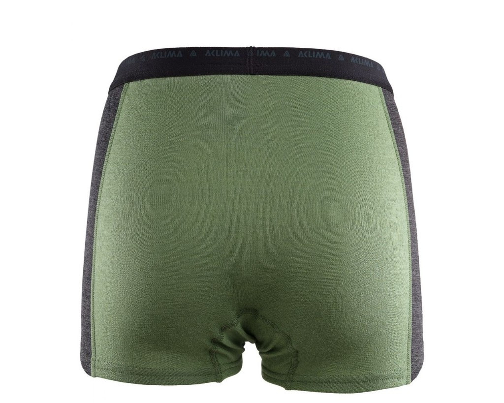 Shorty en laine mérinos Aclima WarmWool Hipster Woman-Vert