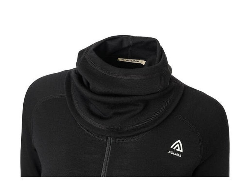 Combinaison avec cagoule 100 % laine mérinos Aclima WarmWool Overall Woman-Noir