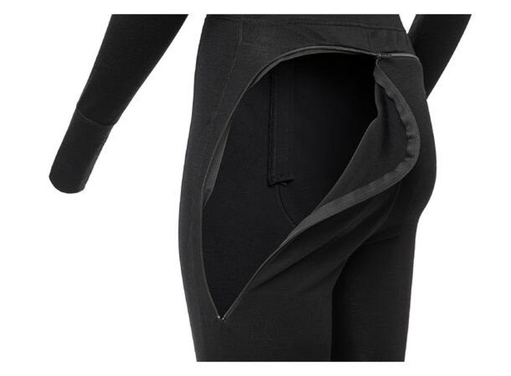 Combinaison avec cagoule 100 % laine mérinos Aclima WarmWool Overall Woman-Noir