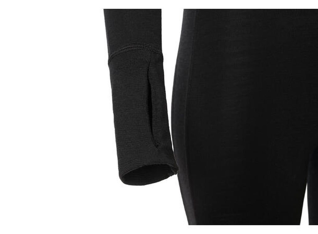 Combinaison avec cagoule 100 % laine mérinos Aclima WarmWool Overall Woman-Noir