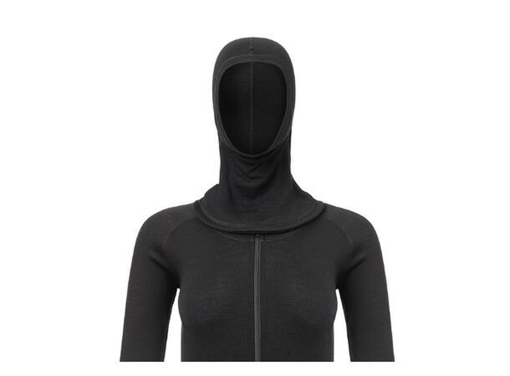Combinaison avec cagoule 100 % laine mérinos Aclima WarmWool Overall Woman-Noir