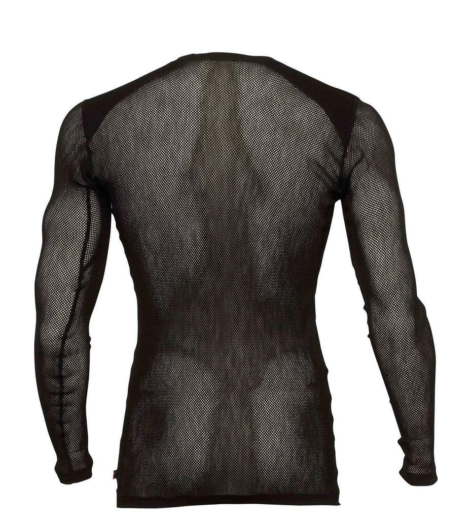 Sous vêtement ultra léger et respirant Aclima WoolNet Light Crew Neck Man-Noir