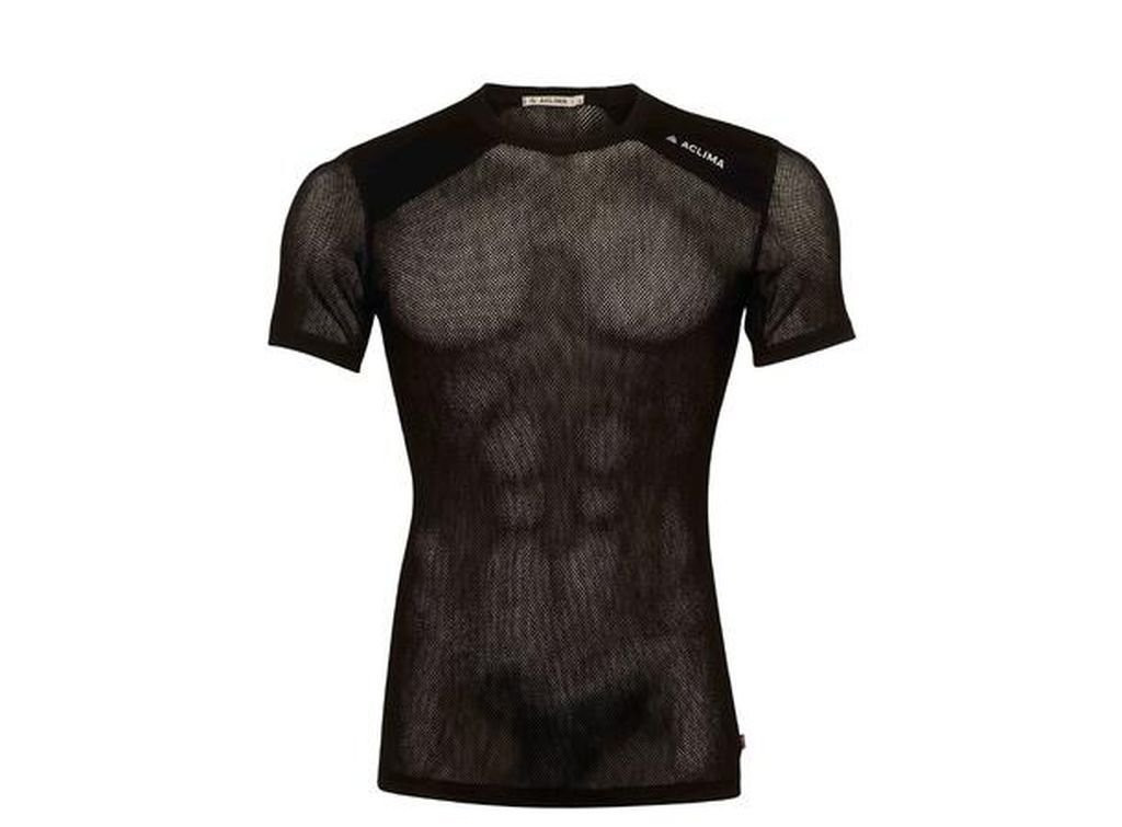 Sous-vêtement ultraléger Aclima WoolNet Light T-Shirt Man-Noir