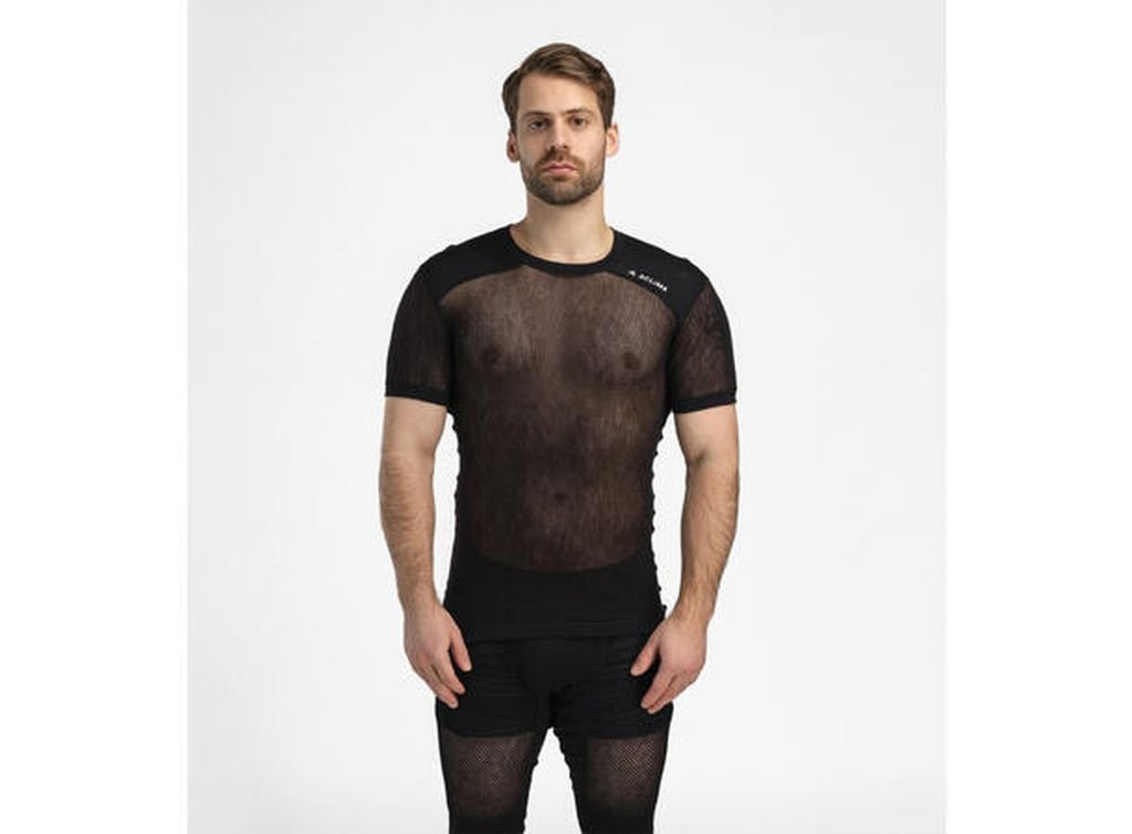 Sous-vêtement ultraléger Aclima WoolNet Light T-Shirt Man-Noir