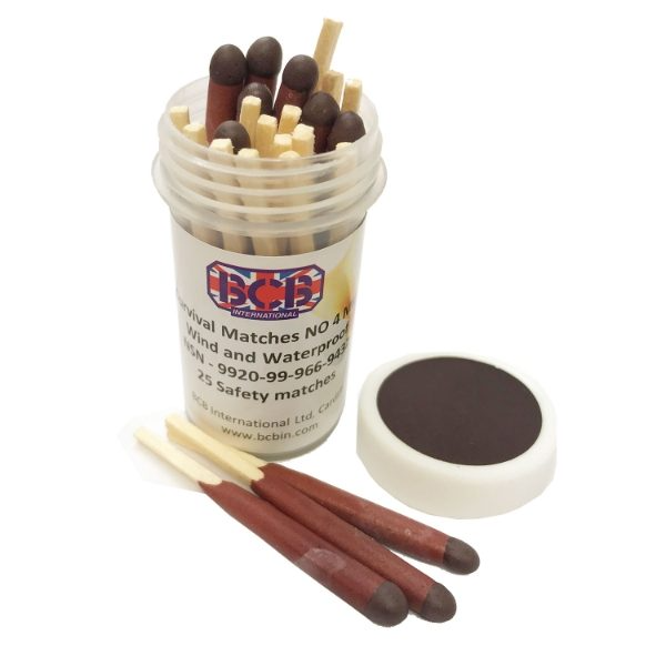 Allumettes de survie BCB étanche – Boîte résistante au vent