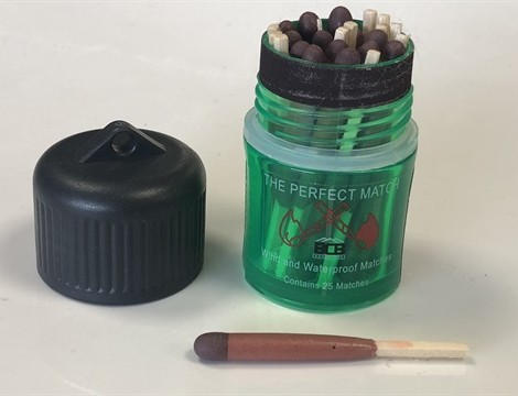 25 Allumettes De Survie BCB | Résistantes à L'Eau & Vent | Approuvées OTAN | Boîte Étanche | Pour Outdoor