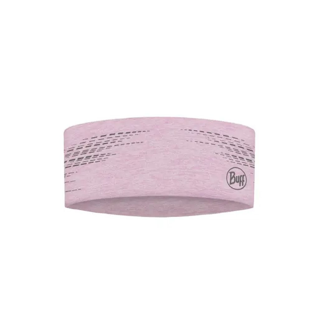 Bandeau léger et réfléchissant Buff Dryflx Headband-Rose/Solid Camélia