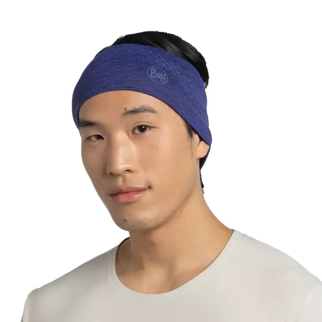 Bandeau léger et réfléchissant Buff Dryflx Headband-Violet/Solid Ultramarine