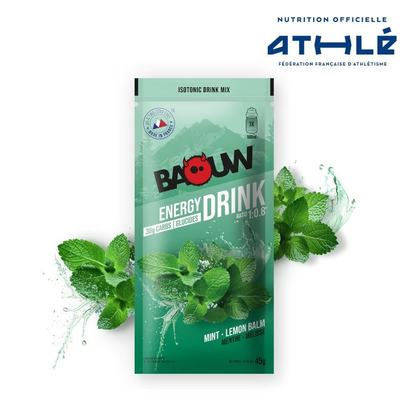Baouw Energy Drink Menthe-Mélisse 45 g