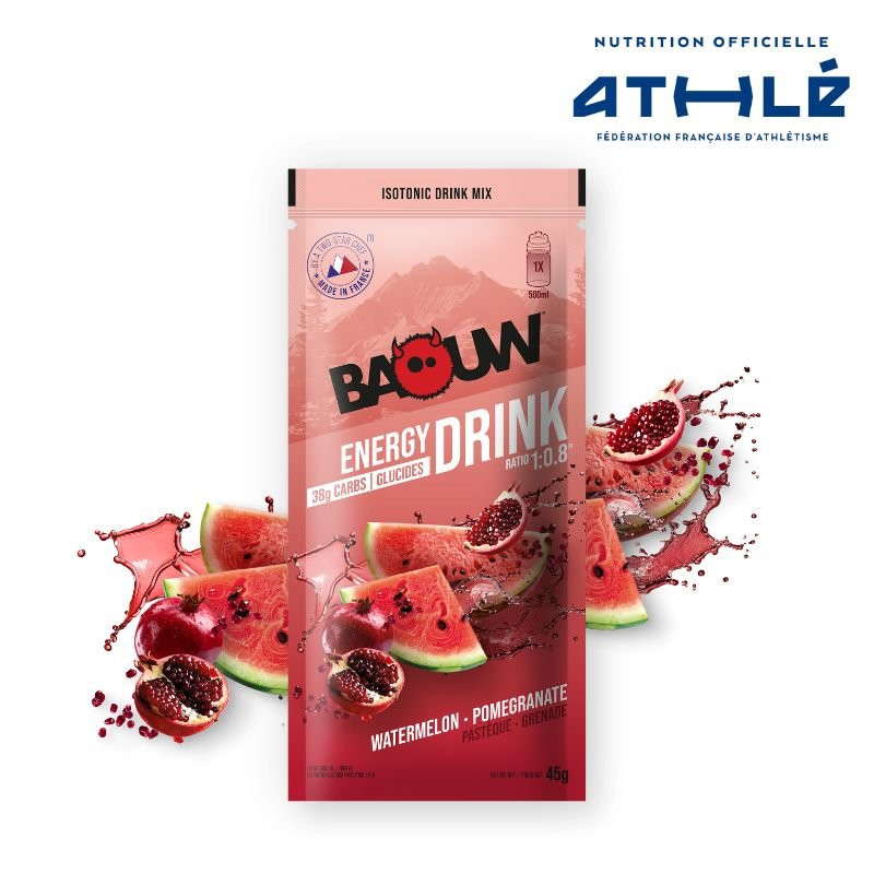 Baouw Energy Drink Pastèque-Grenade 45 g