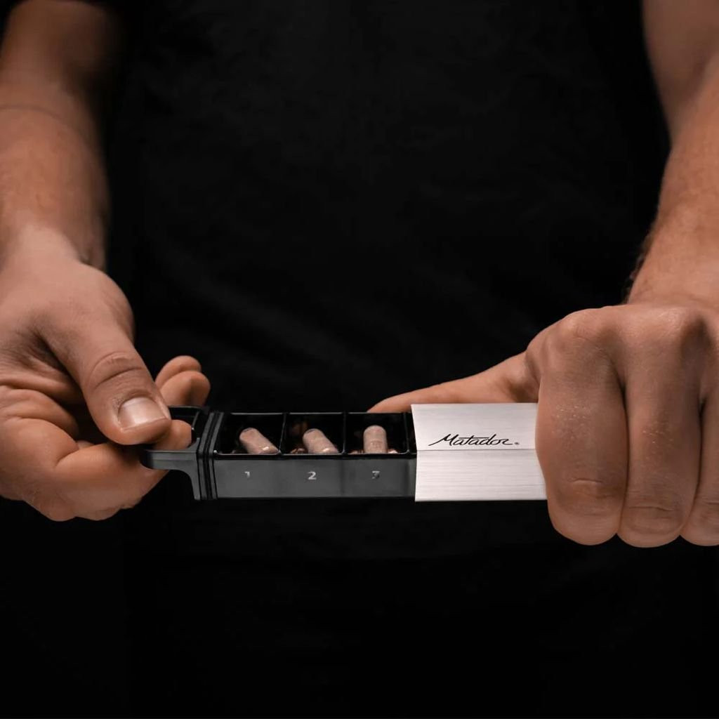 Pilulier étanche et résistant Matador Waterproof Pill Canister - Acier
