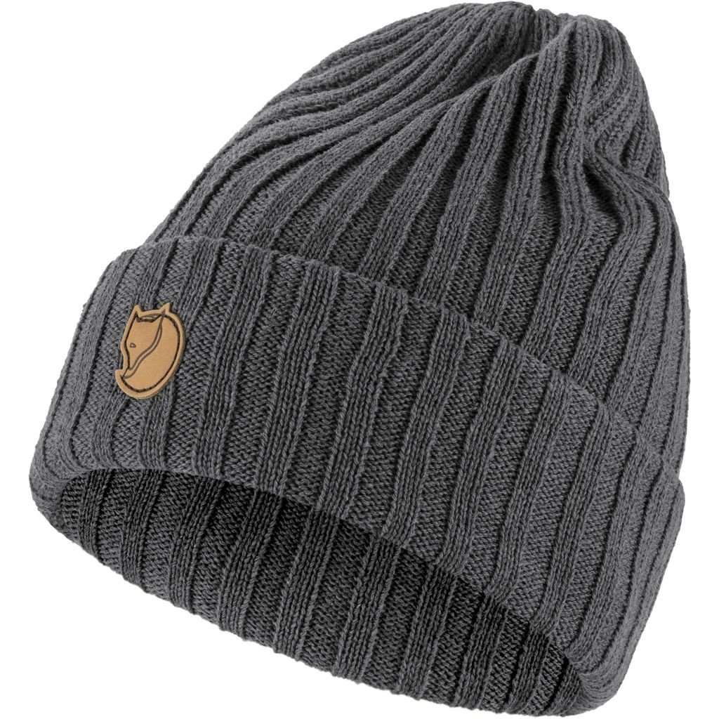 Bonnet à mailles côtelées 100 % laine Fjällräven Byron Hat - Graphite