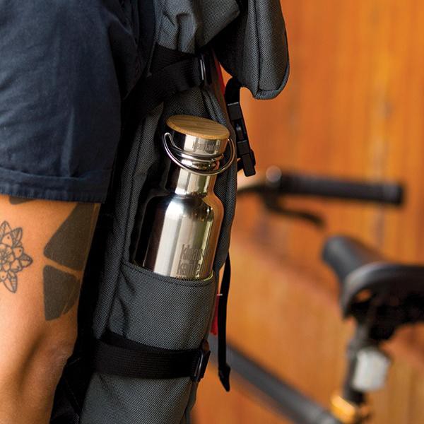 Klean Kanteen Insulated Reflect 600 Ml Bouteille Avec Bouchon En Bambou Brushed Stainless