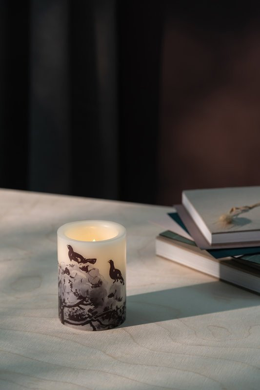 Teemu Järvi LED candle Winter Capercaillie 10cm