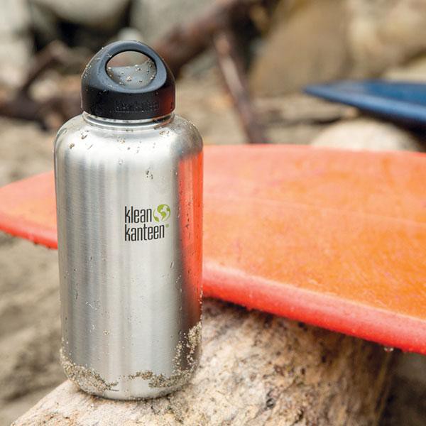 Gourde Isotherme Klean Kanteen 800ml – Inox 18-8 – Motif Bambou – Comme Neuve