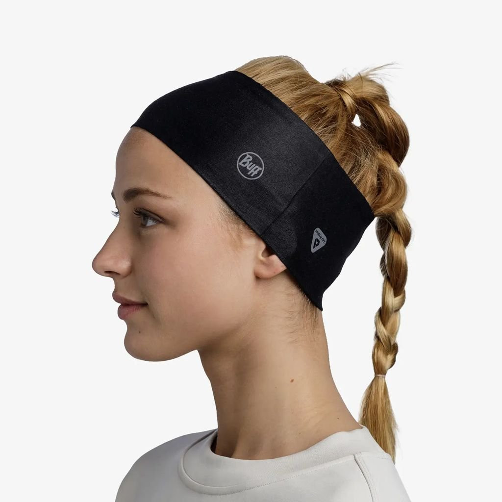 Buff Thermonet Headband-Noir/Solid Black