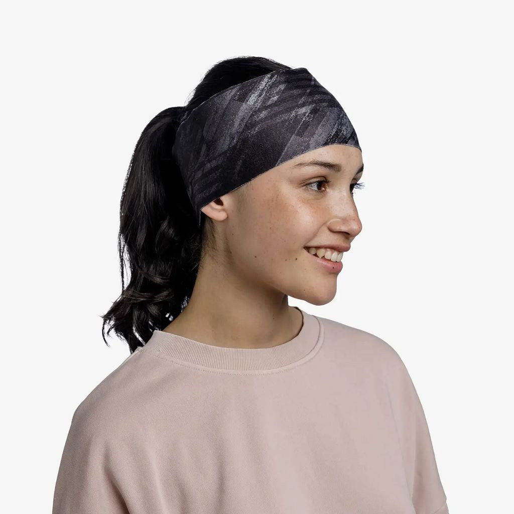 Buff Thermonet Headband/Noir Gris/Micor Graphite