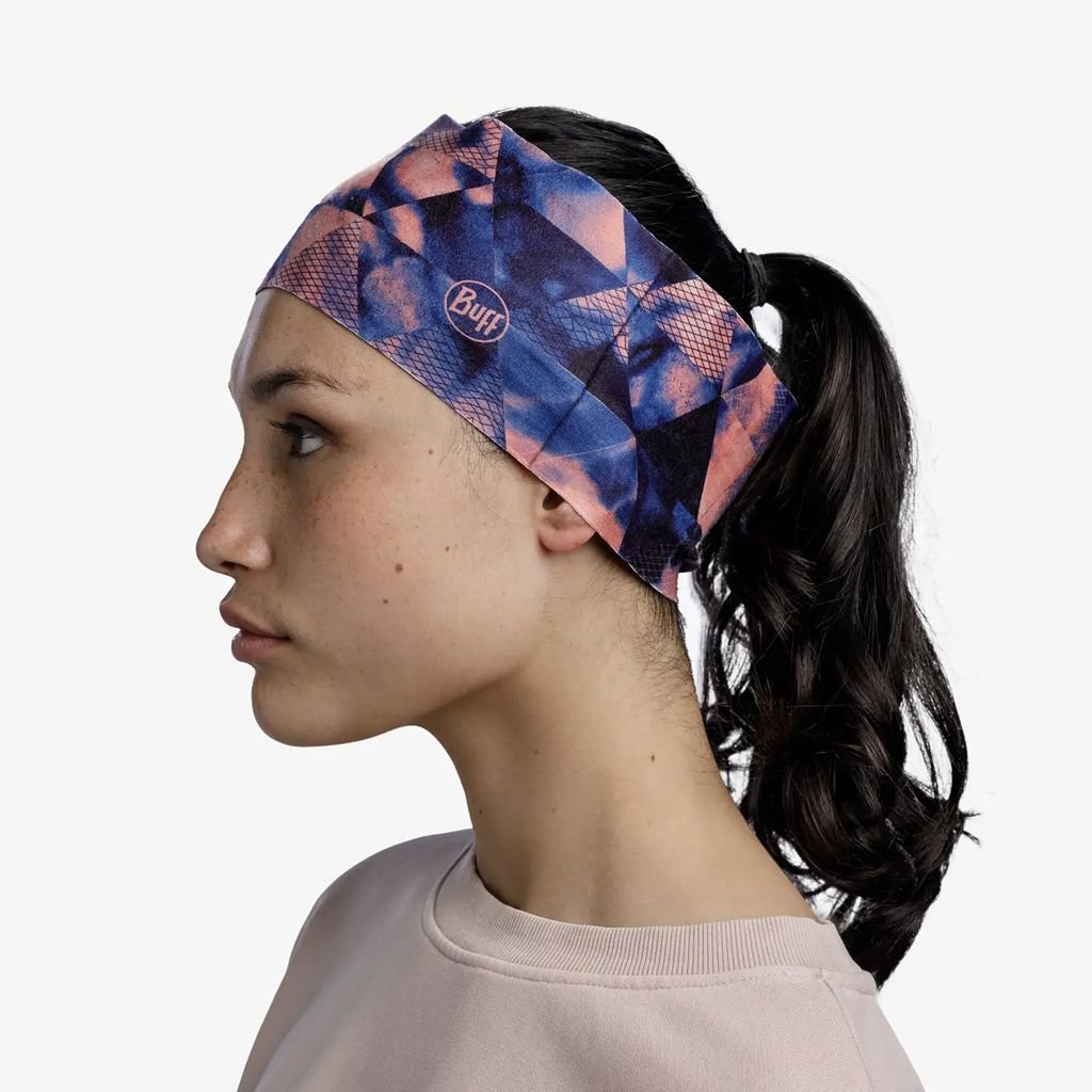 Buff Thermonet Headband-Bleu Orange/Shiray Multi