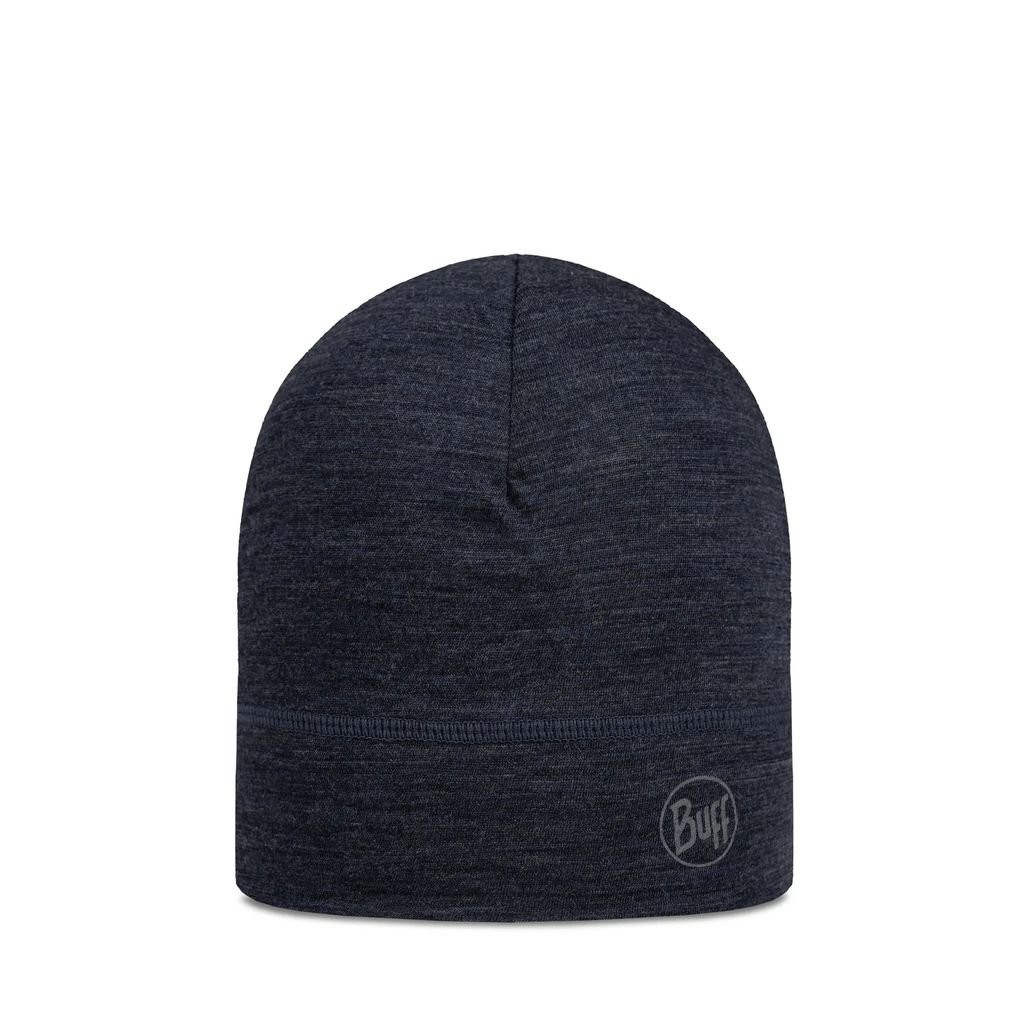 Bonnet chaud et léger Buff Merino Lightweight Beanie-Bleu Noir/Night Blue