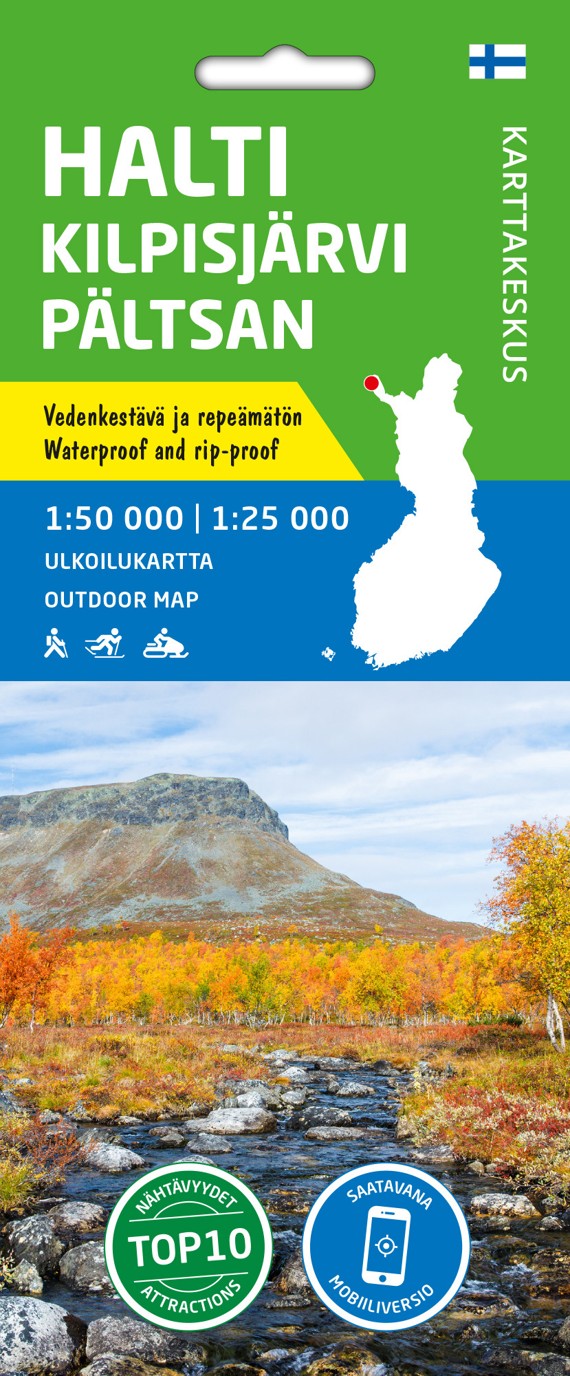 Halti Kilpisjärvi Pältsan 1:50 000 / 1:25 000