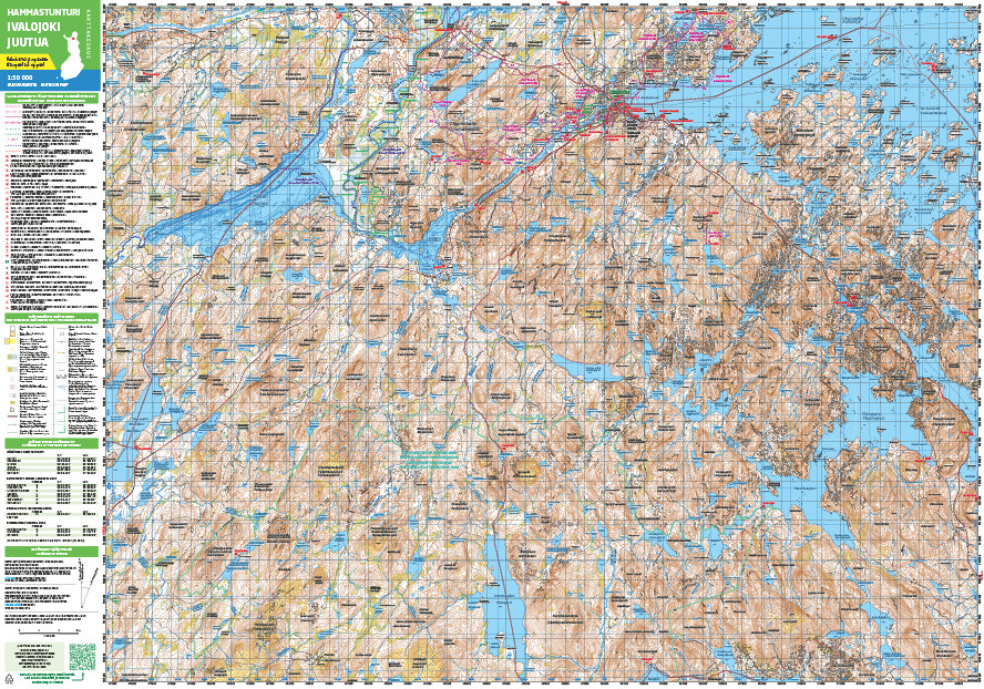 Hammastunturi Ivalojoki Juutua 1:50 000, Outdoor Map