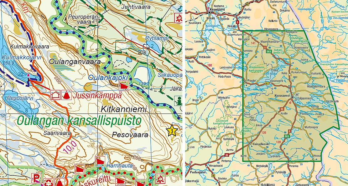 Kuusamo 1:100 000