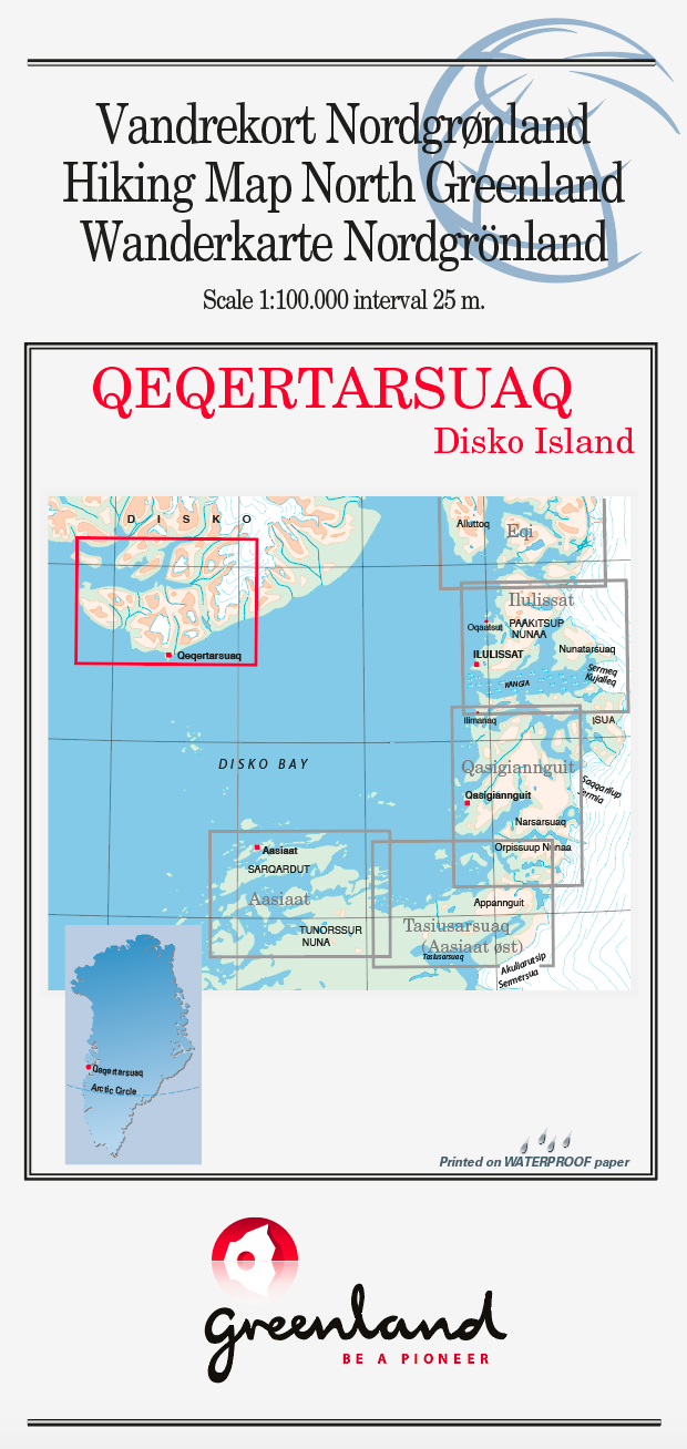 Carte du Groenland N°15 Qeqertarsuaq - Ile de Disko