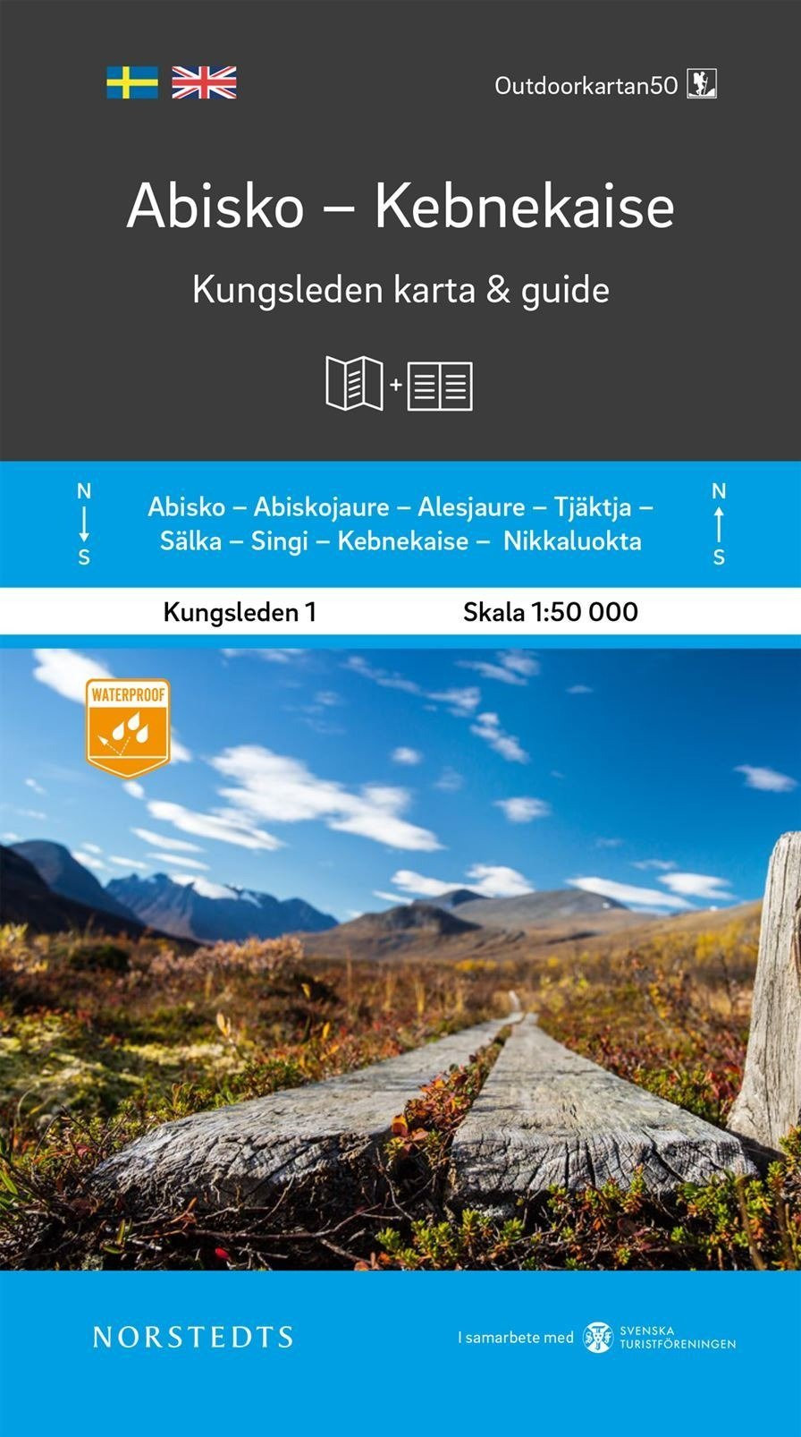 Carte & Guide Kungsleden n°1 : Abisko – Kebnekaise
