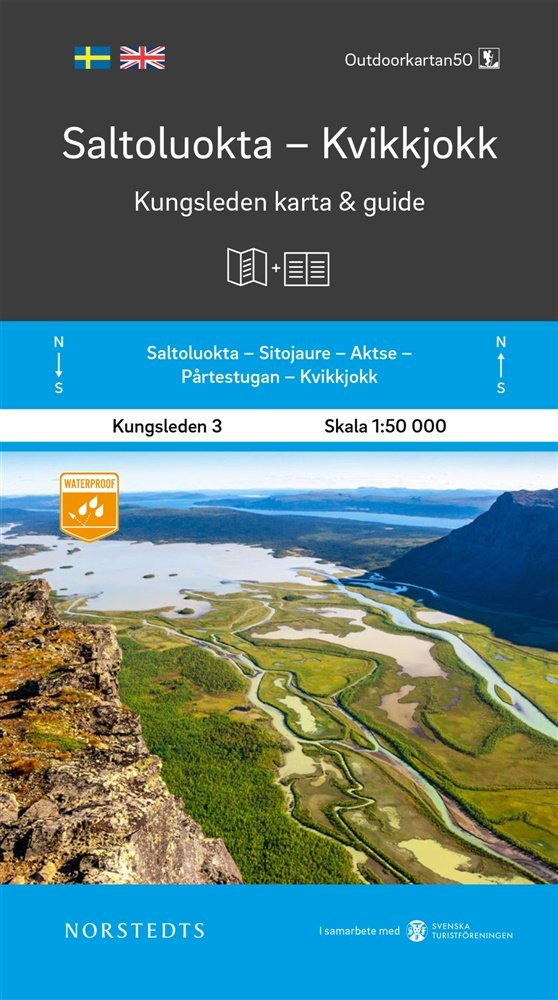 Carte & Guide Kungsleden n°3 : Saltoluokta - Kvikkjokk