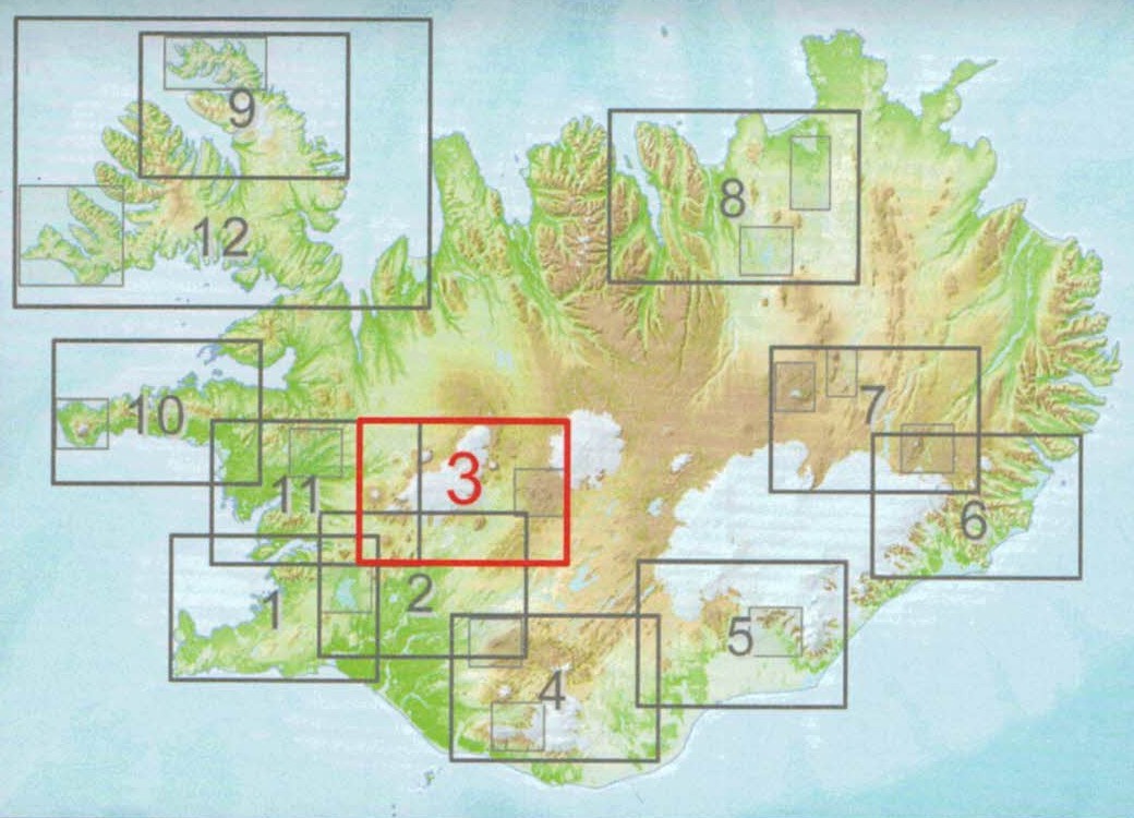 Kjölur, Langjökull, Kerlingarfjöll 1:100 000 – Sérkort 3