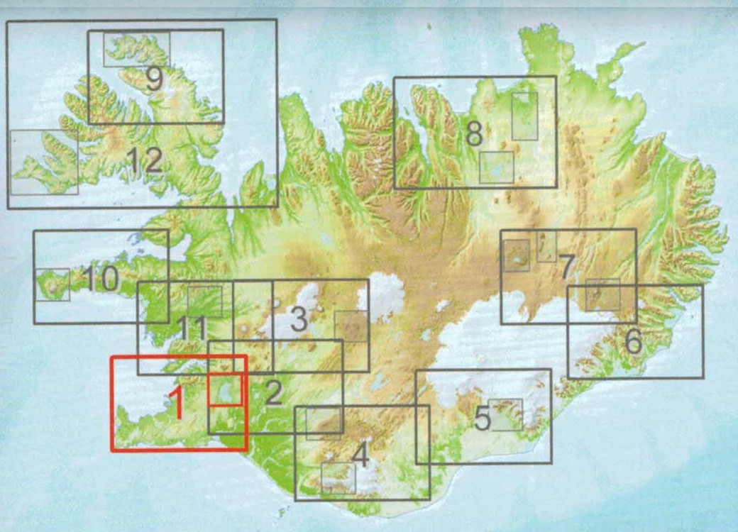 Reykjanes, Þingvellir 1:100 000 – Sérkort 1