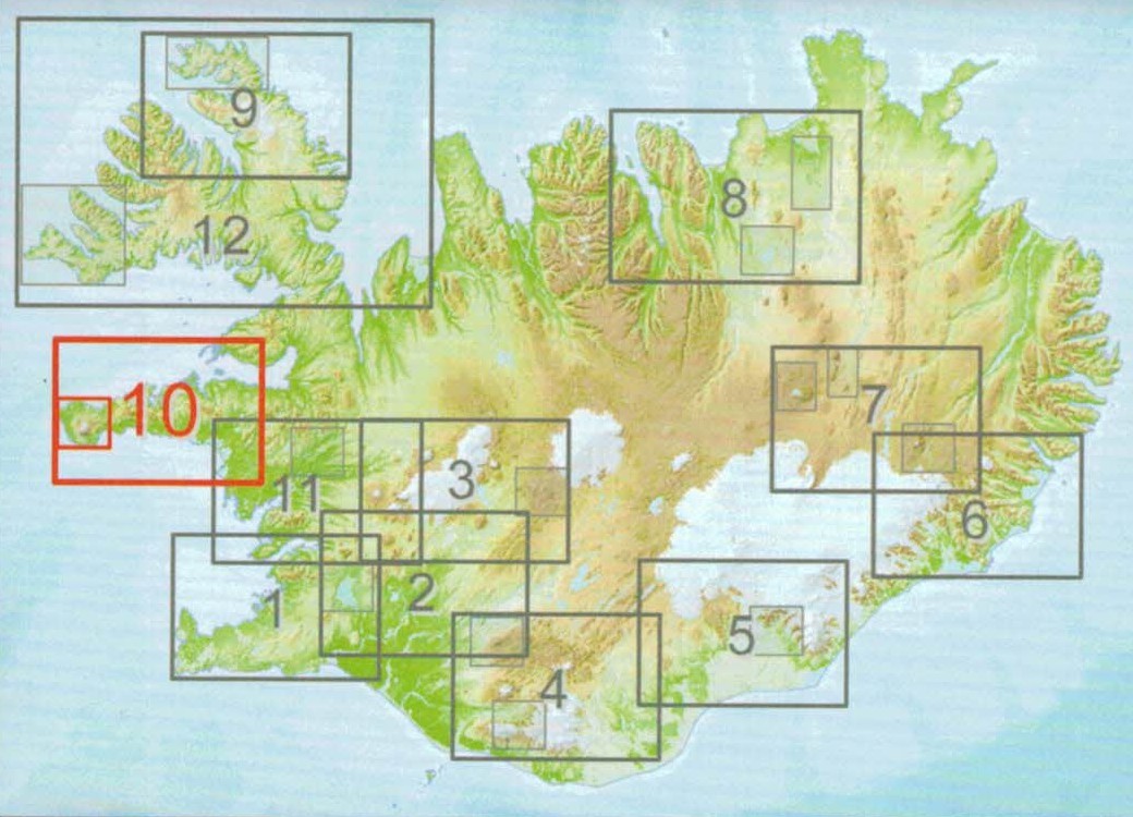 Snæfellsnes 1:100 000 – Sérkort 10