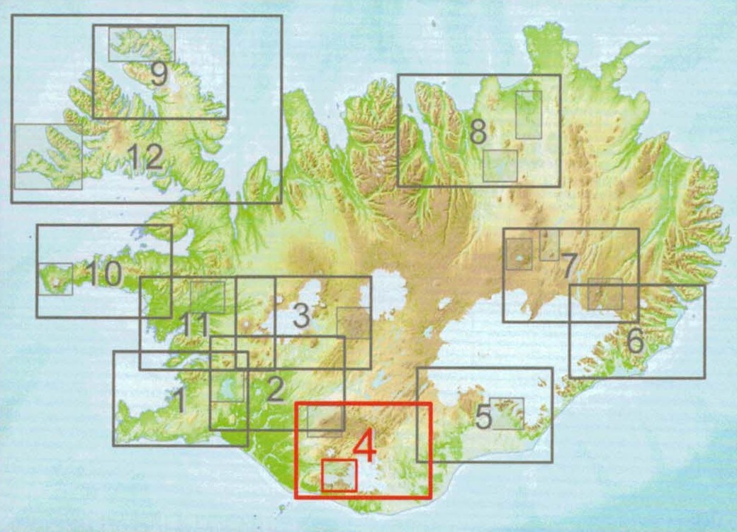 Landmannalaugar, Þórsmörk, Fjallabak 1:100 000 – Sérkort 4