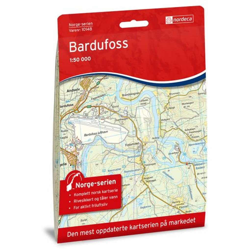 Carte de randonnée Bardufoss 1:50 000