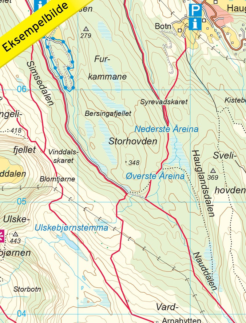 Bergen - 7-Fjellsturen 1:25 000