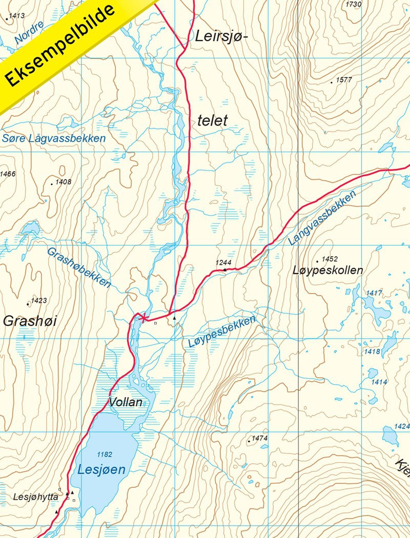 Dovrefjell Snøhetta - 1:50 000 : carte de randonnée n°22829