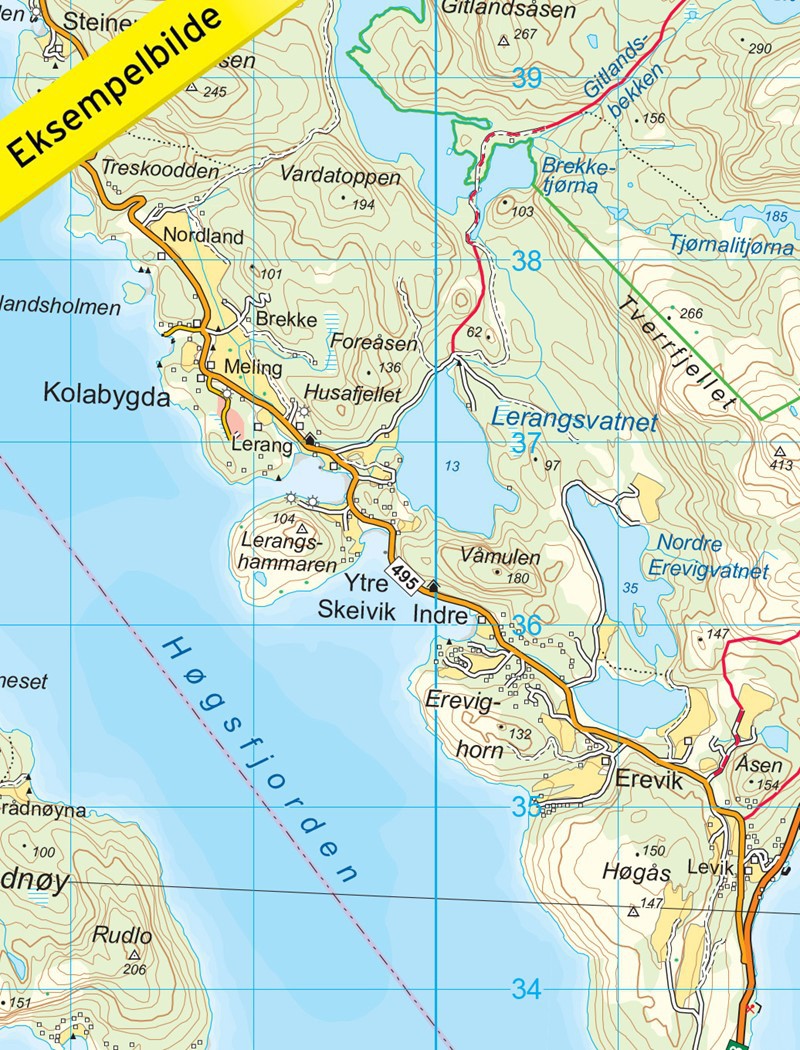 Lysefjorden 1:50 000