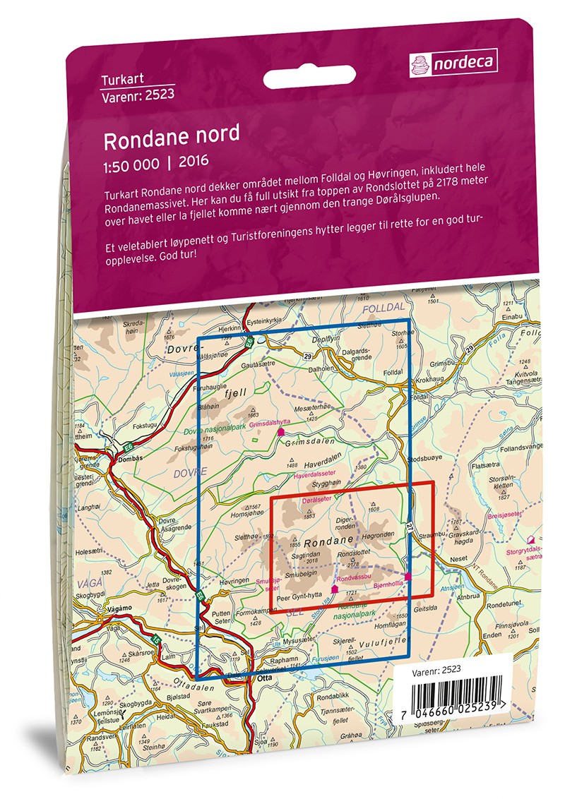 Rondane Nord 1:50 000
