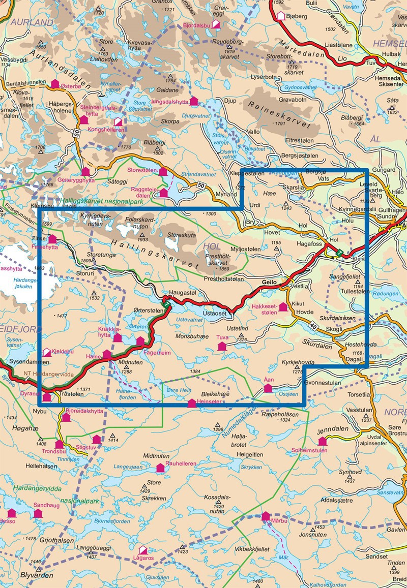 Skarverennet 1:50 000