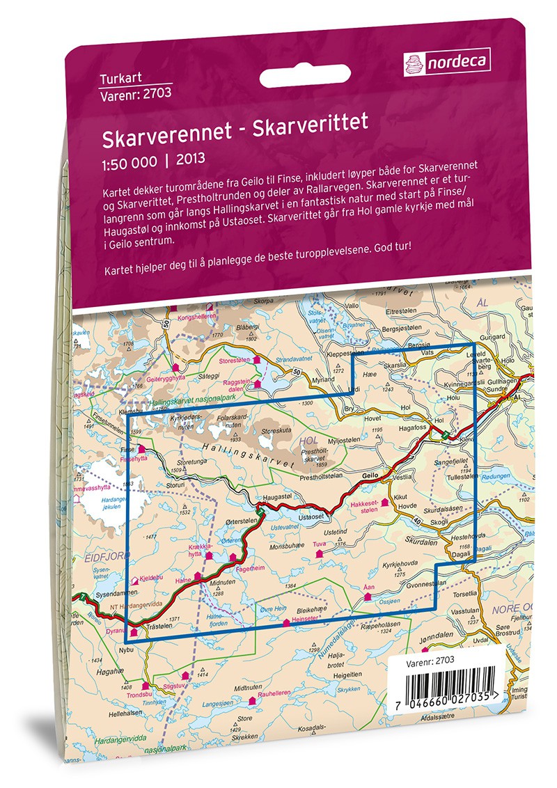 Skarverennet 1:50 000